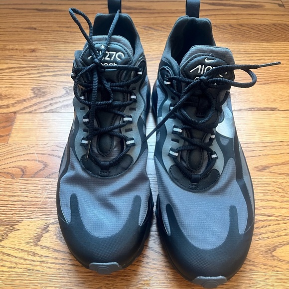 Nike Air Max 270 React Black /Dark Gray/Silver Men’s Sz 10.5 (CD2049-001) - Picture 2 of 11
